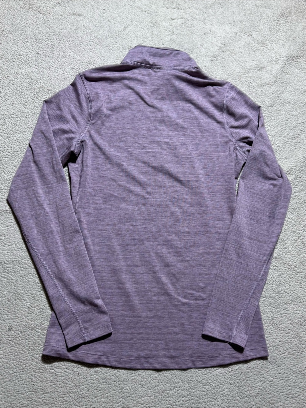 REI Co-Op 1/4 Zip Womens Small Mock Neck Light Purple Pullover Sweatshirt Top - Picture 10 of 13